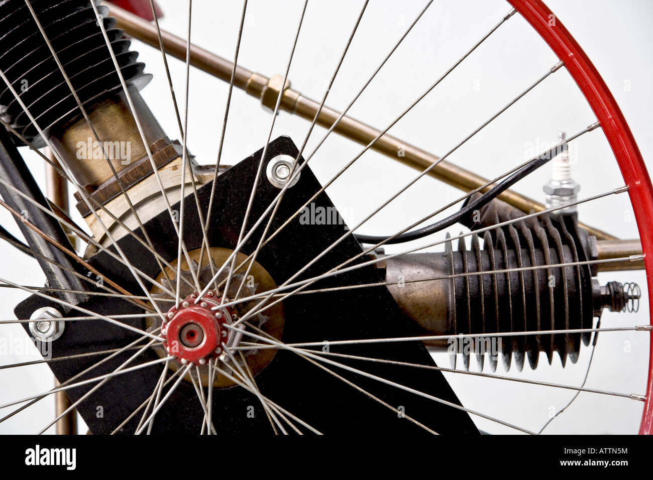 Parte di un vecchio motore radiale Foto Stock