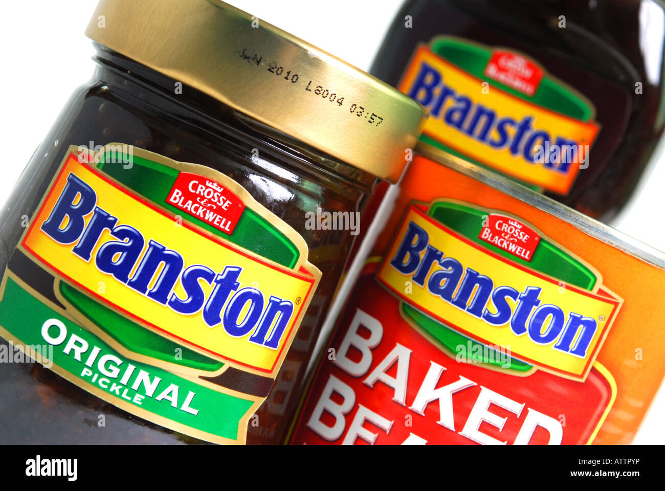 Un'immagine generica che mostra il Branston marca di pickle facile pour originale e fagioli Foto Stock