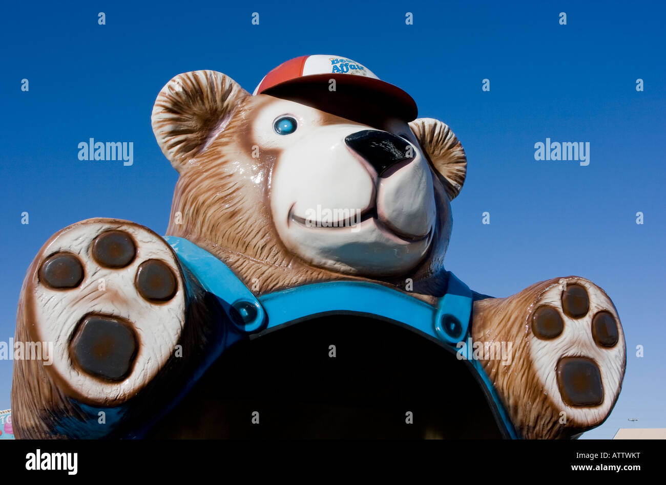 Affare orso orso di filatura ride al carnevale negli Stati Uniti Foto Stock