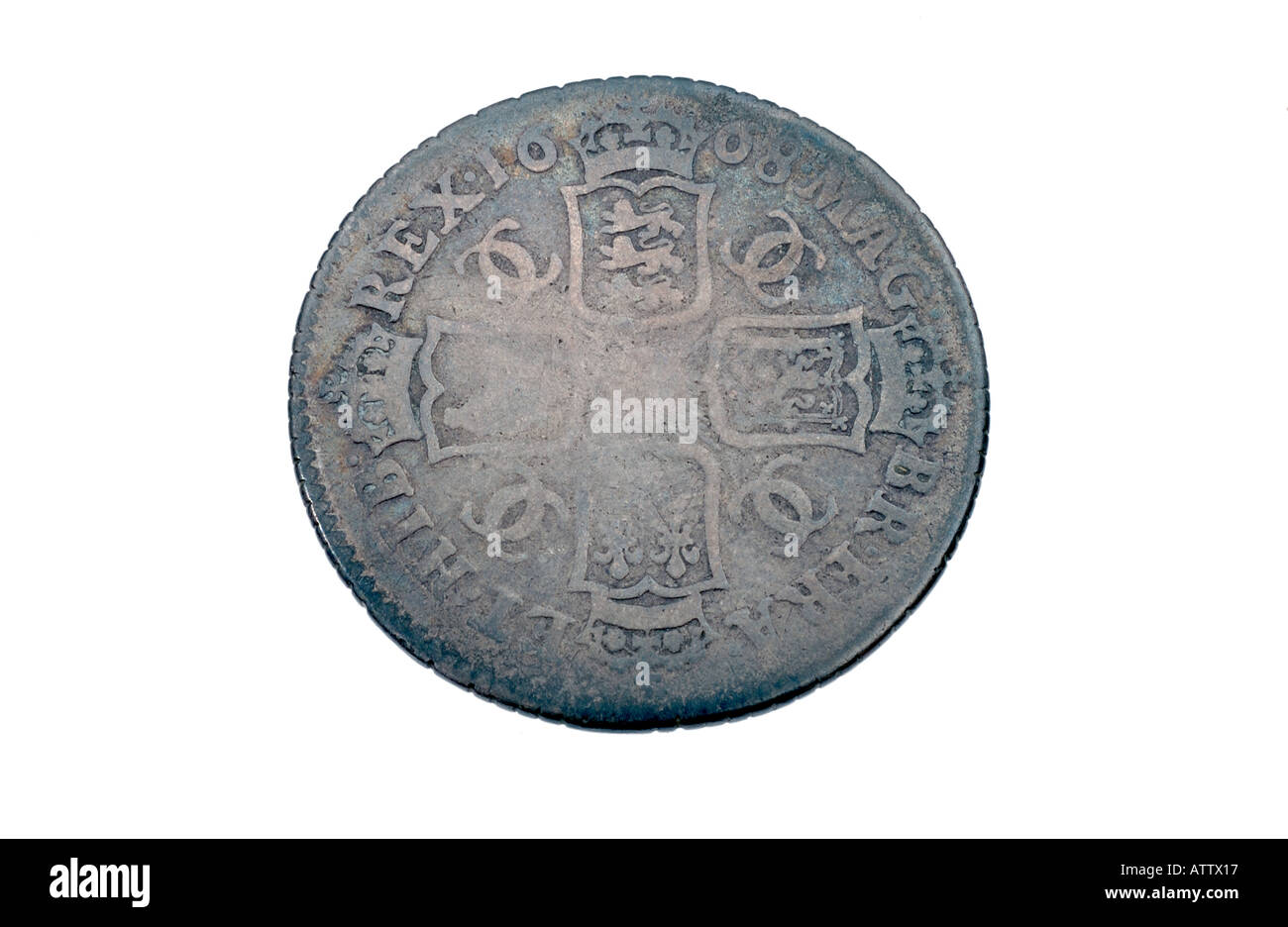Re Carlo II moneta scellino 1668 Foto Stock