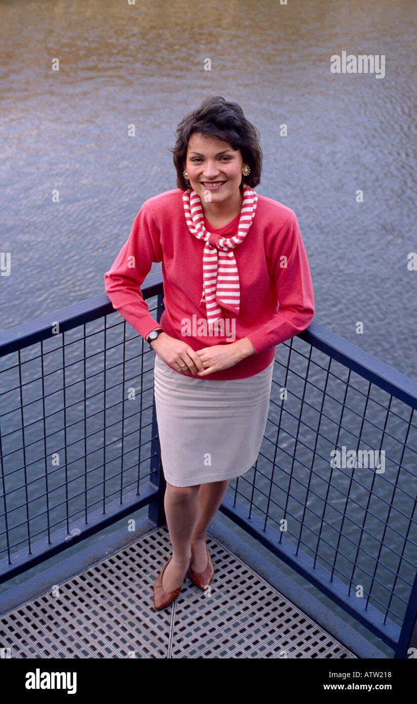 Chat show host Lorraine Kelly a Londra in Inghilterra in Gran Bretagna nel Regno Unito Foto Stock