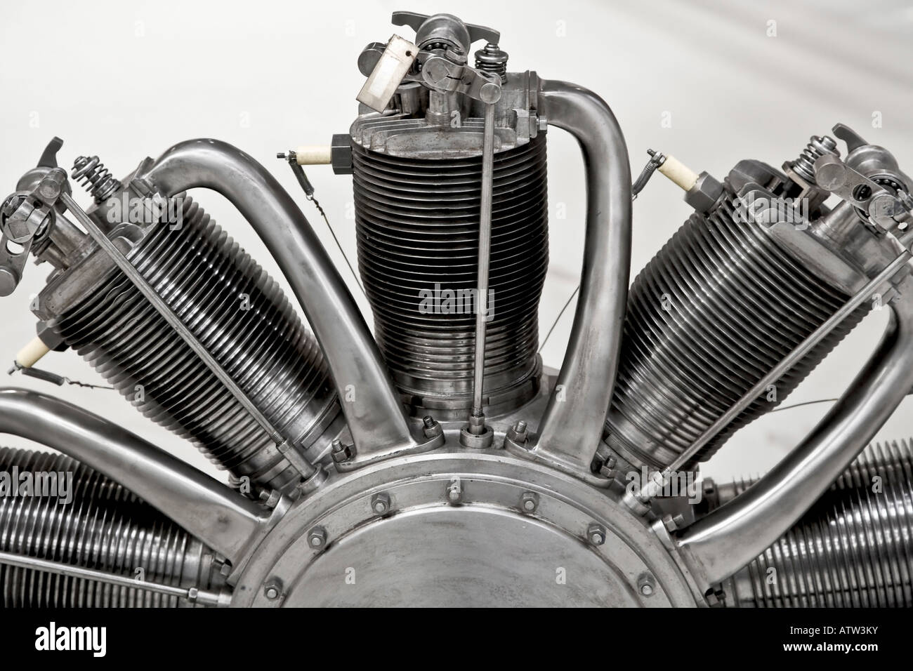 Il vecchio motore radiale Foto Stock