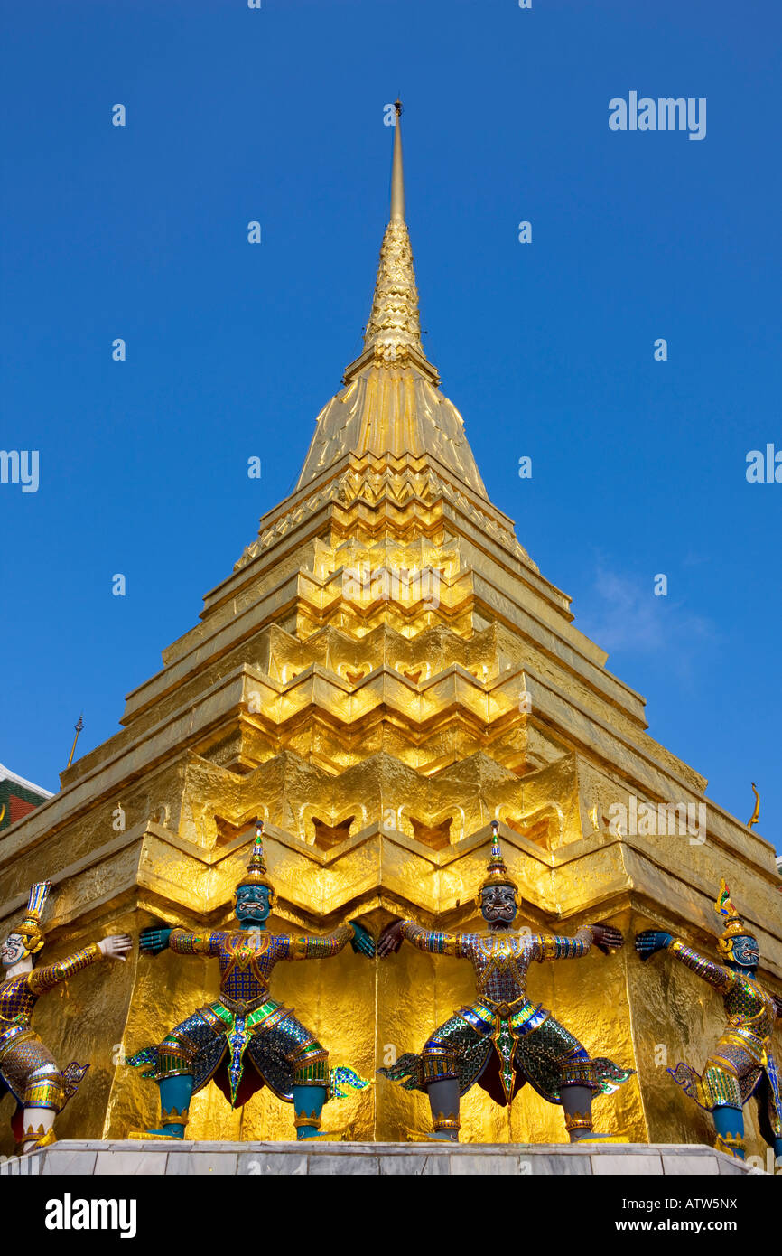 Il Wat Phra Kaeo tempio a Bangkok Foto Stock