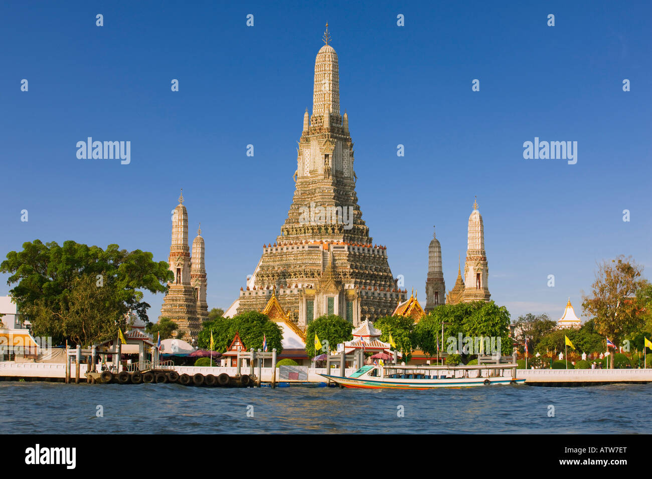 Il Wat Arun tempio a Bangkok in Tailandia Foto Stock