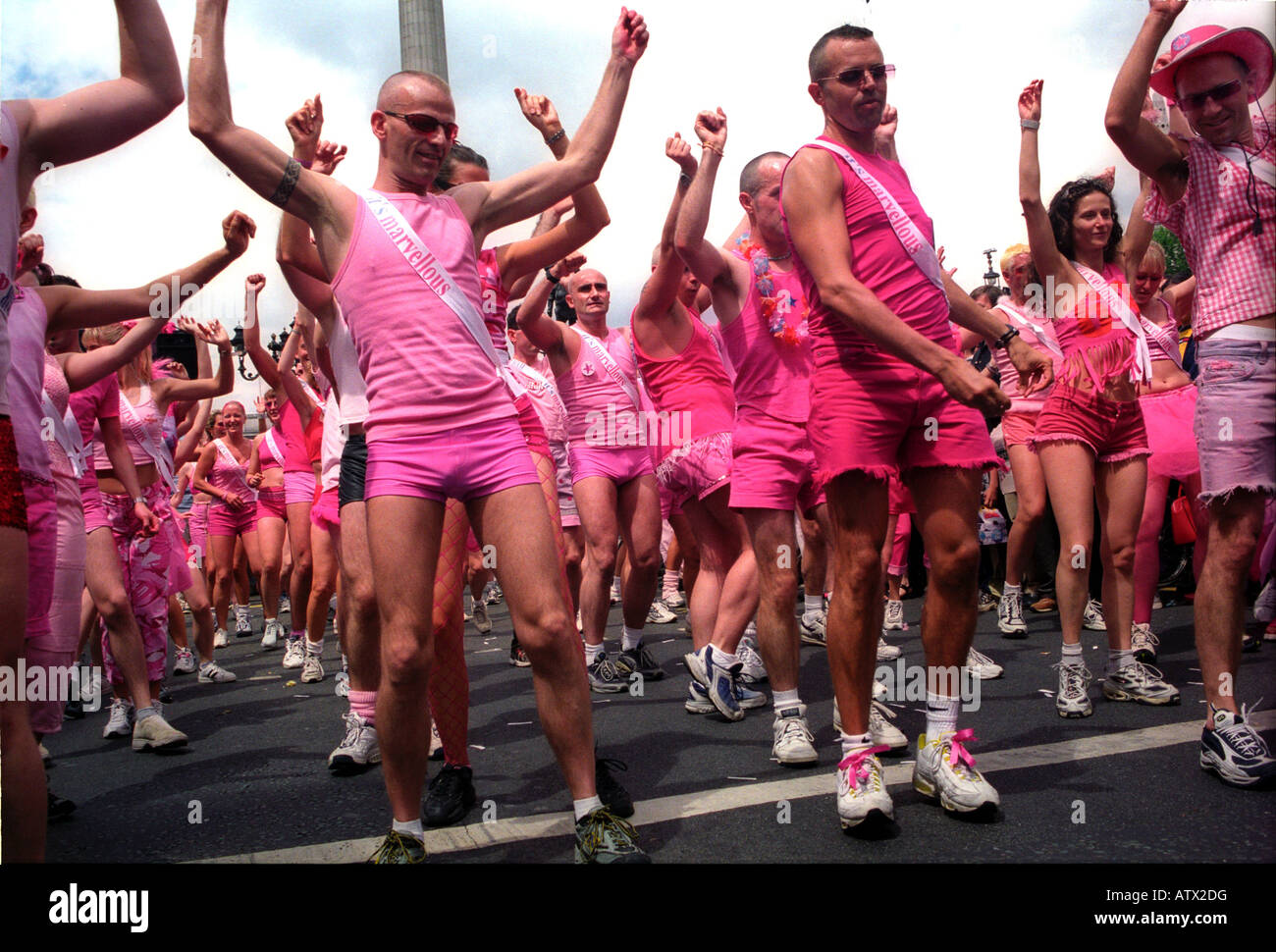 Gay Pride marzo a Londra Foto Stock
