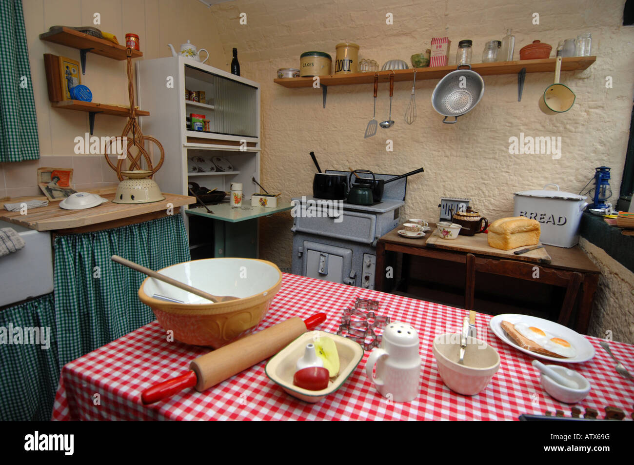 cucina di 1940s Foto Stock