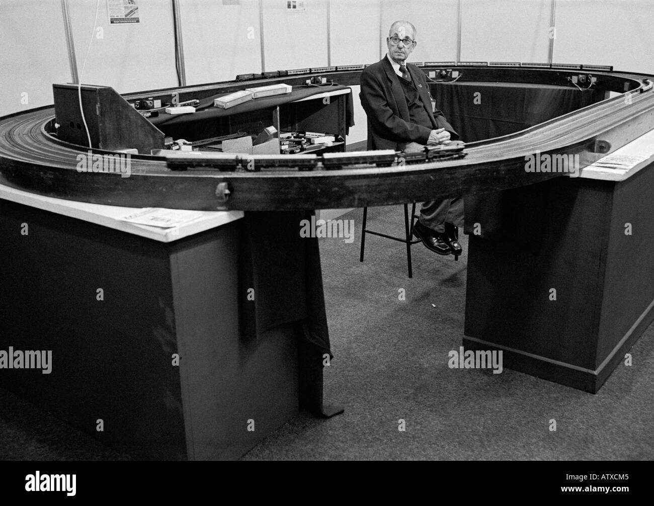 I ventilatori si mette in mostra il suo modello di treno a annuale ingegnere modello Show a Alexandra Palace di Londra Foto Stock