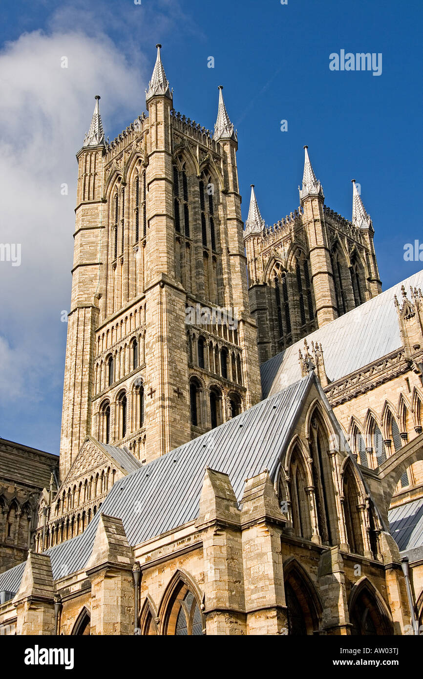 Cattedrale di Lincoln Foto Stock