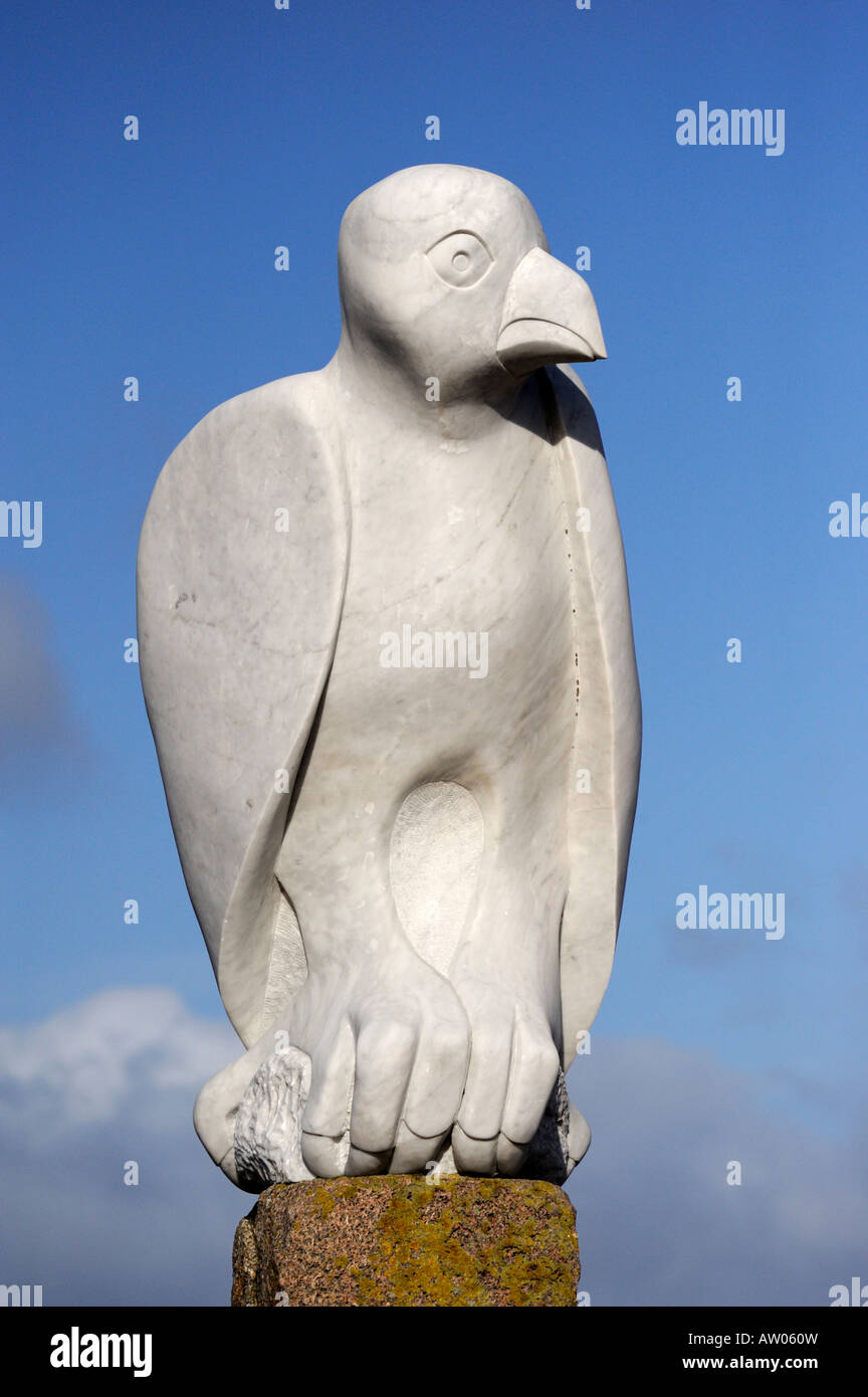 'Mythical South American Bird.scultura, da Gordon giovane. Il progetto Tern. Morecambe, Lancashire, Inghilterra, Regno Unito. Foto Stock