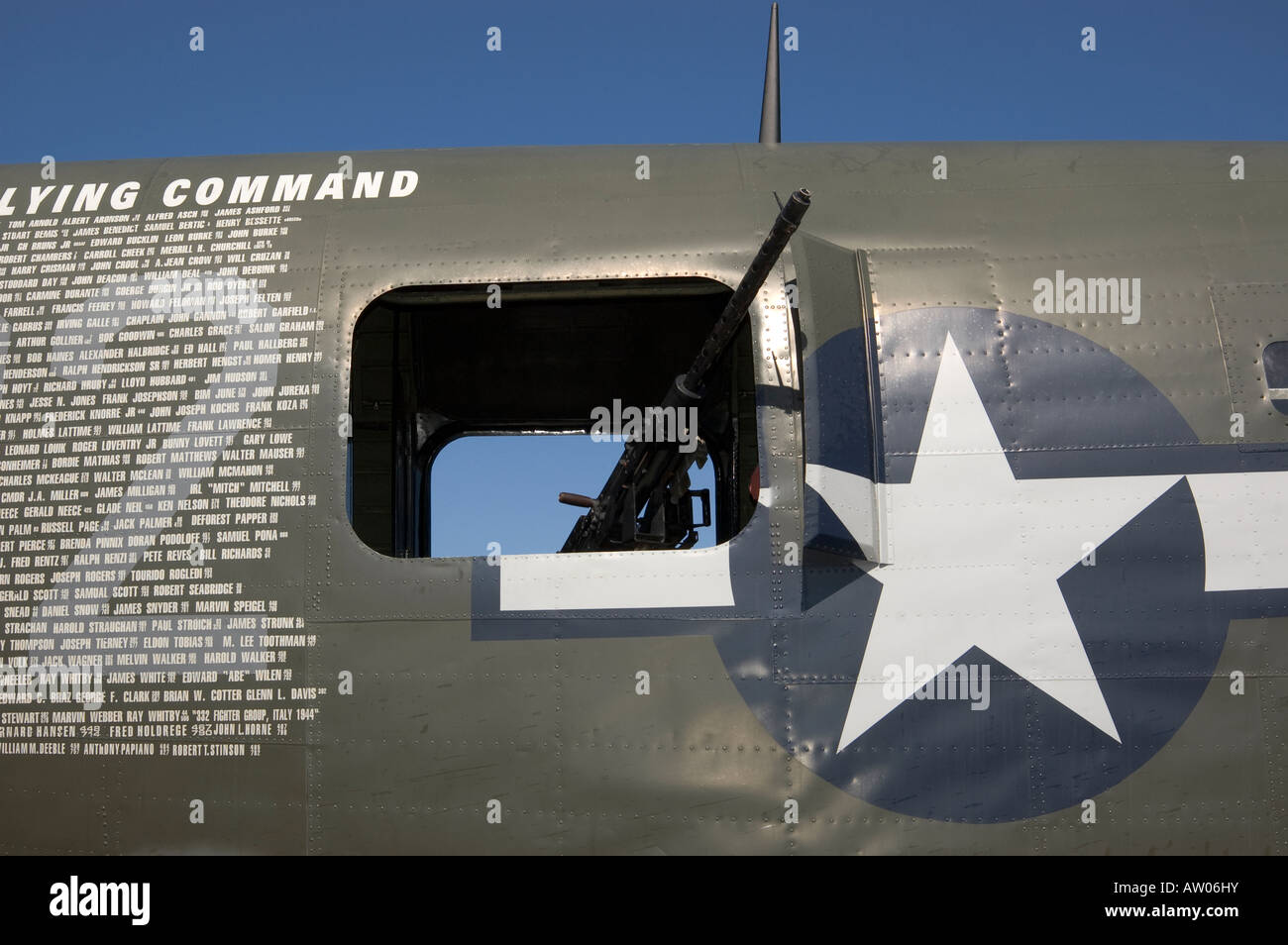 Pistola di cintura sulla guerra mondiale 2 bombardiere B 24 Liberatore a  ali della libertà Tour Keystone Airpark North Florida Foto stock - Alamy