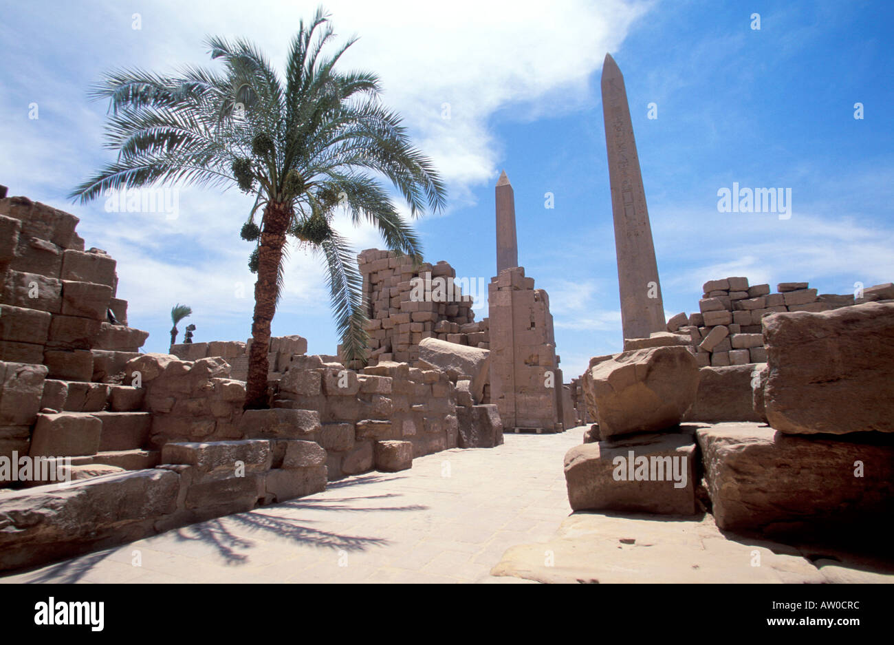 Tempio di Karnak Luxor Egitto Nord Africa Africa Foto Stock