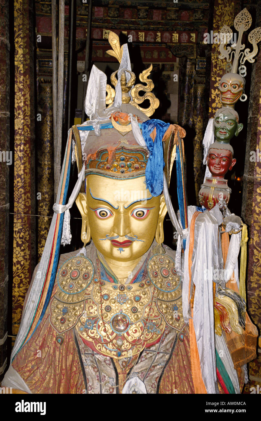 Tempio Xiaozhao, Lhasa, in Tibet, in Cina Asia' Foto Stock