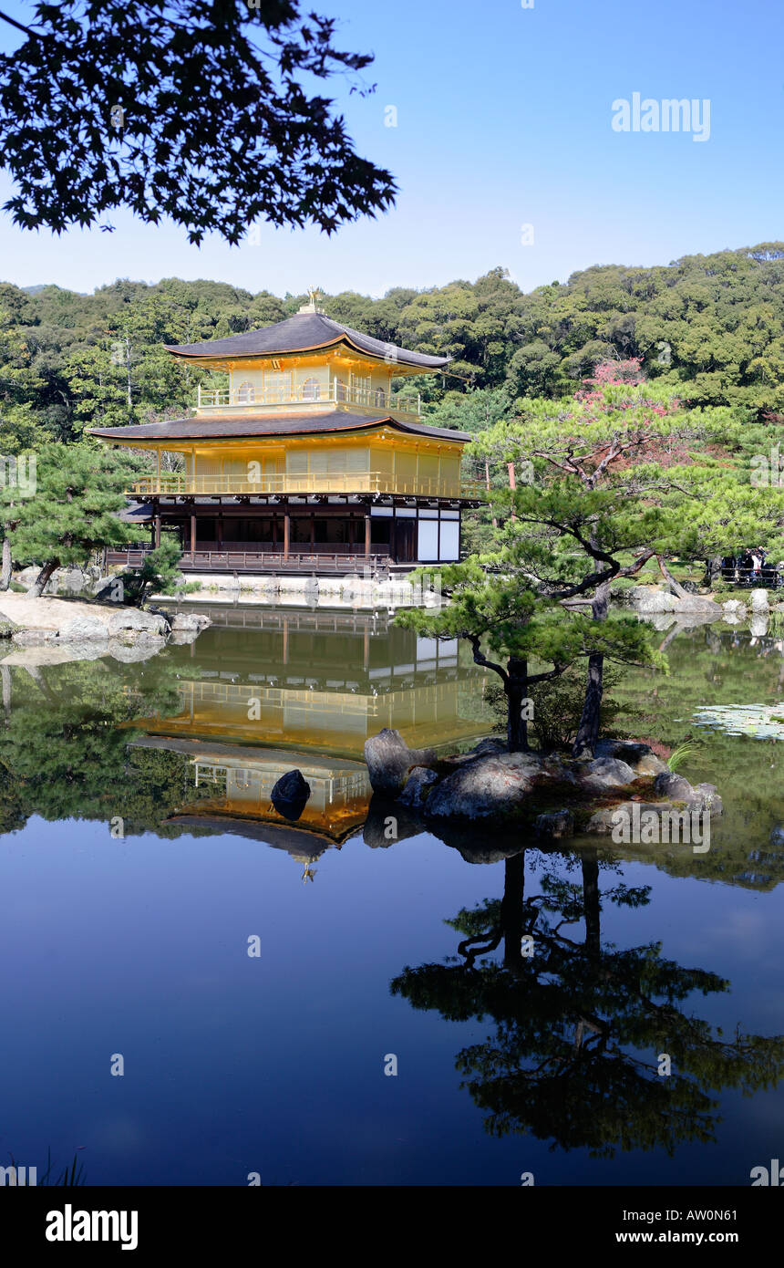 Kinkakuji Temple- il Padiglione Dorato Kyoto Giappone 2 Foto Stock