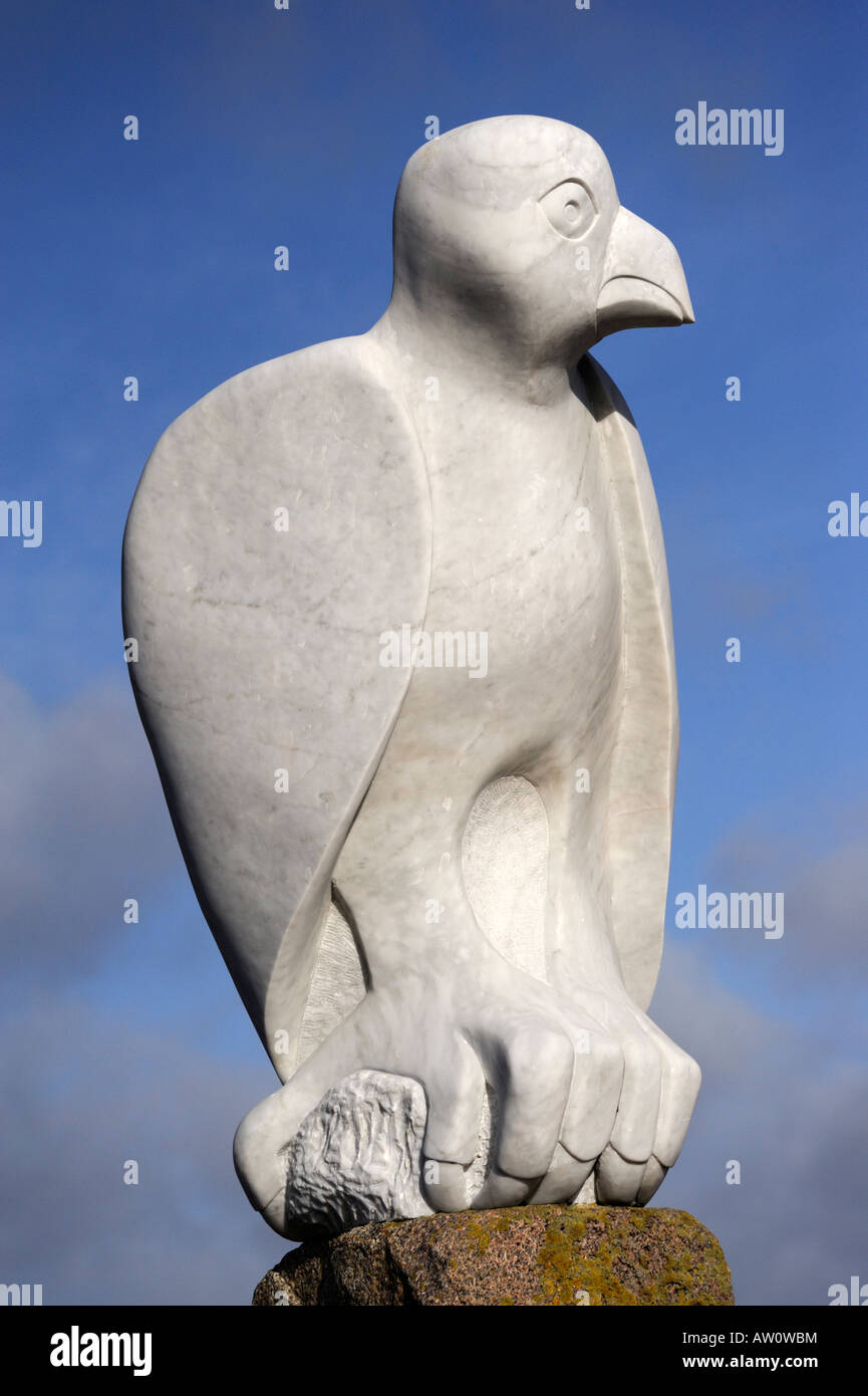'Mythical South American Bird.scultura, da Gordon giovane. Il progetto Tern. Morecambe, Lancashire, Inghilterra, Regno Unito. Foto Stock