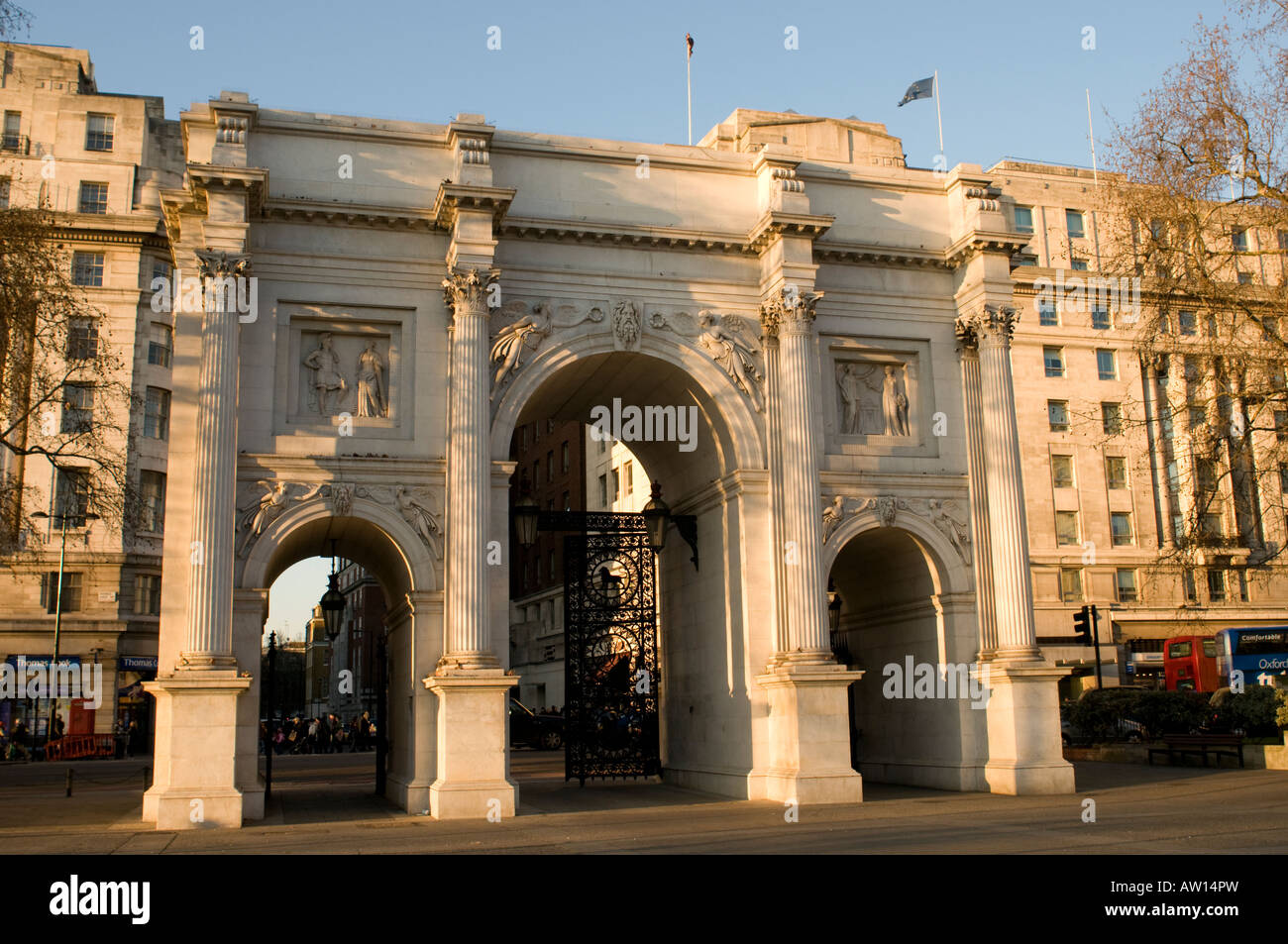 Marble Arch a Londra Inghilterra Foto Stock