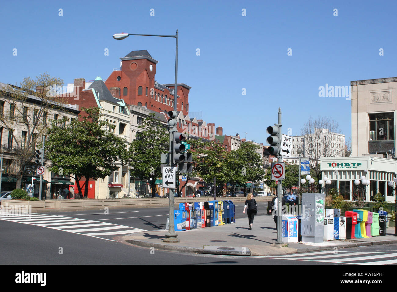 Connecticut Avenue a Washington DC Foto Stock