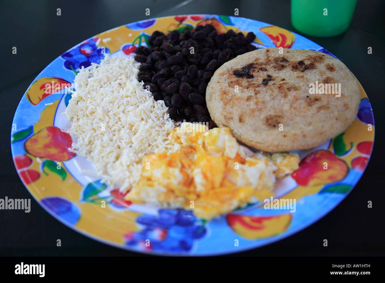 Frühstück breakfast traditionell venezuelanisch tradizionale Venezuela Foto Stock