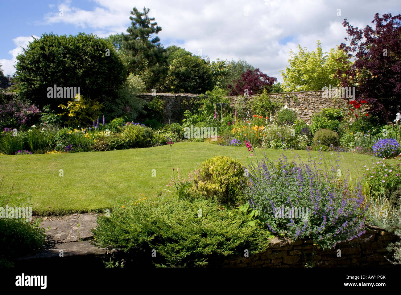 Giardino estivo, UK. Foto Stock