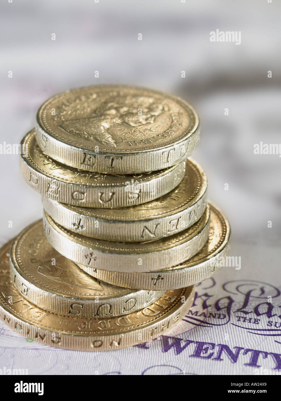 Valuta britannica Foto Stock