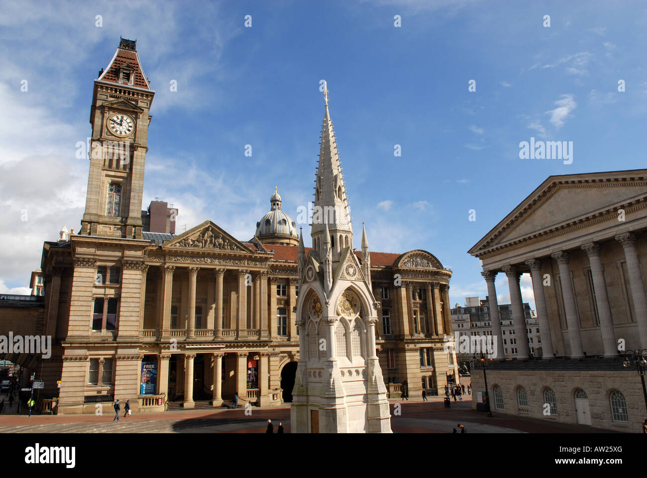 Chamberlain Square a Birmingham, Inghilterra. Foto Stock