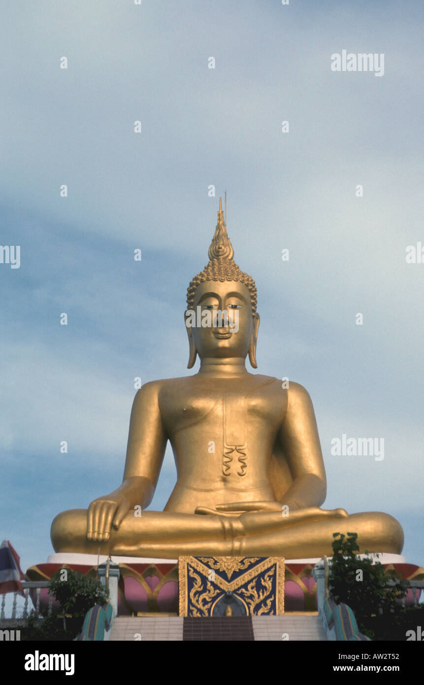 Thailandia Ko Samui Big Buddha a Wat Phra Yai Foto Stock