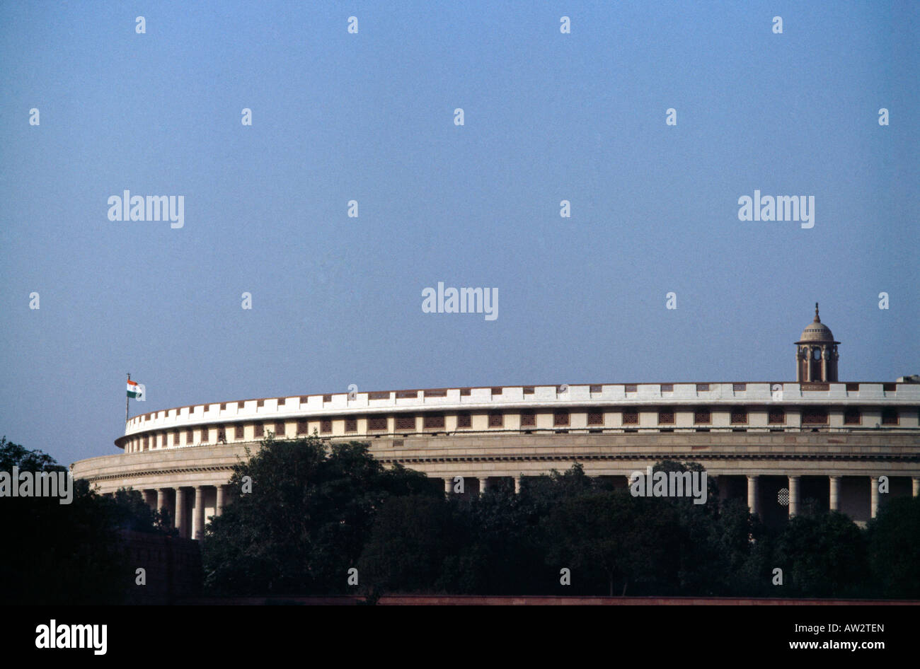 Delhi India Casa Del Parlamento Foto Stock