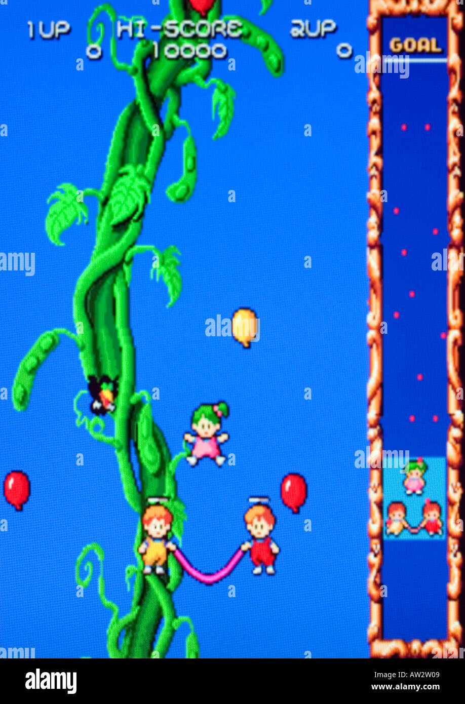 Angel Kids Sega 1988 Vintage videogioco arcade di screen shot - solo uso editoriale Foto Stock