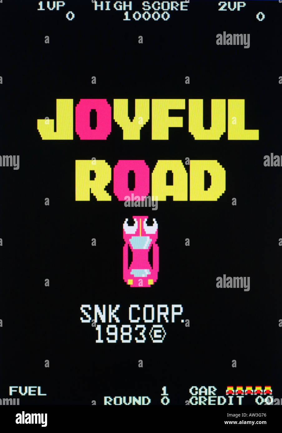 Strada gioiosa SNK Corp 1983 Vintage videogioco arcade di screen shot - solo uso editoriale Foto Stock