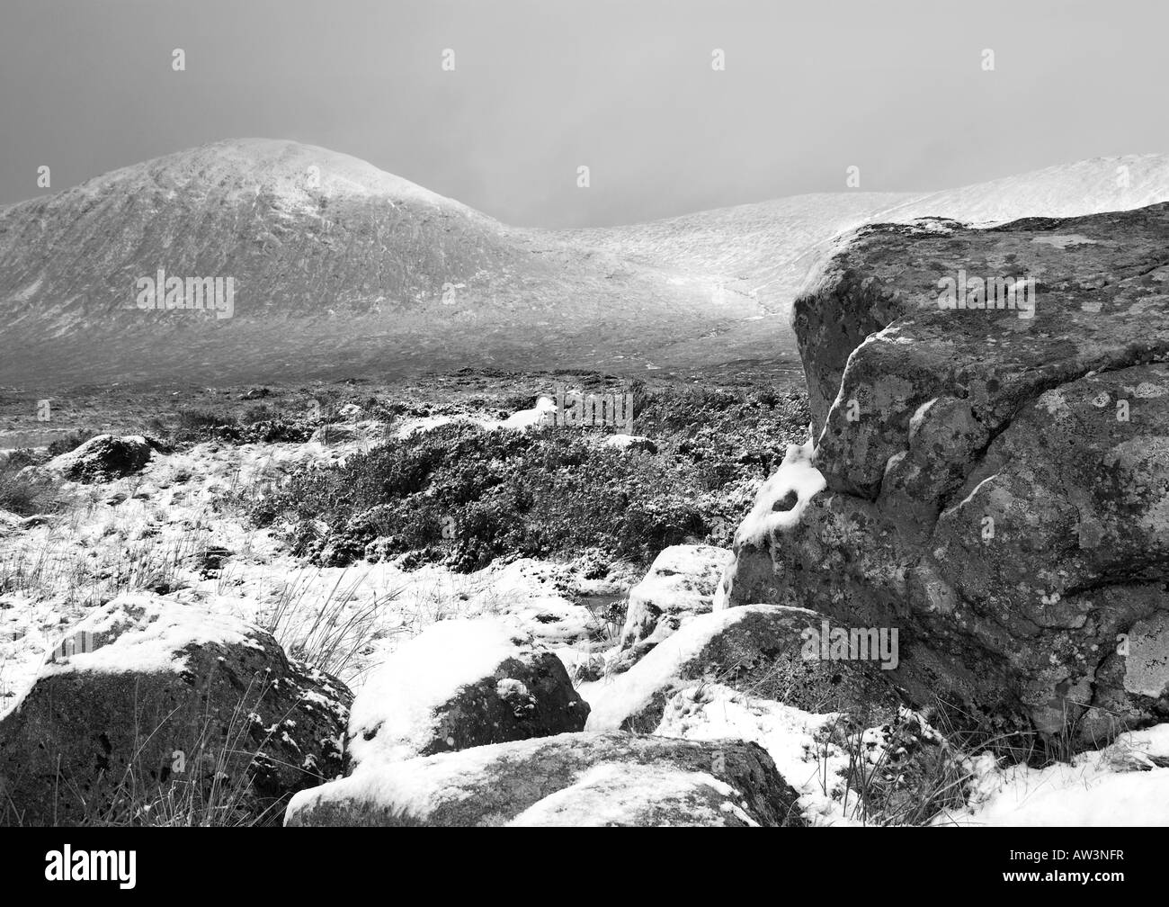 Inverno a Glencoe Scotland Regno Unito Foto Stock