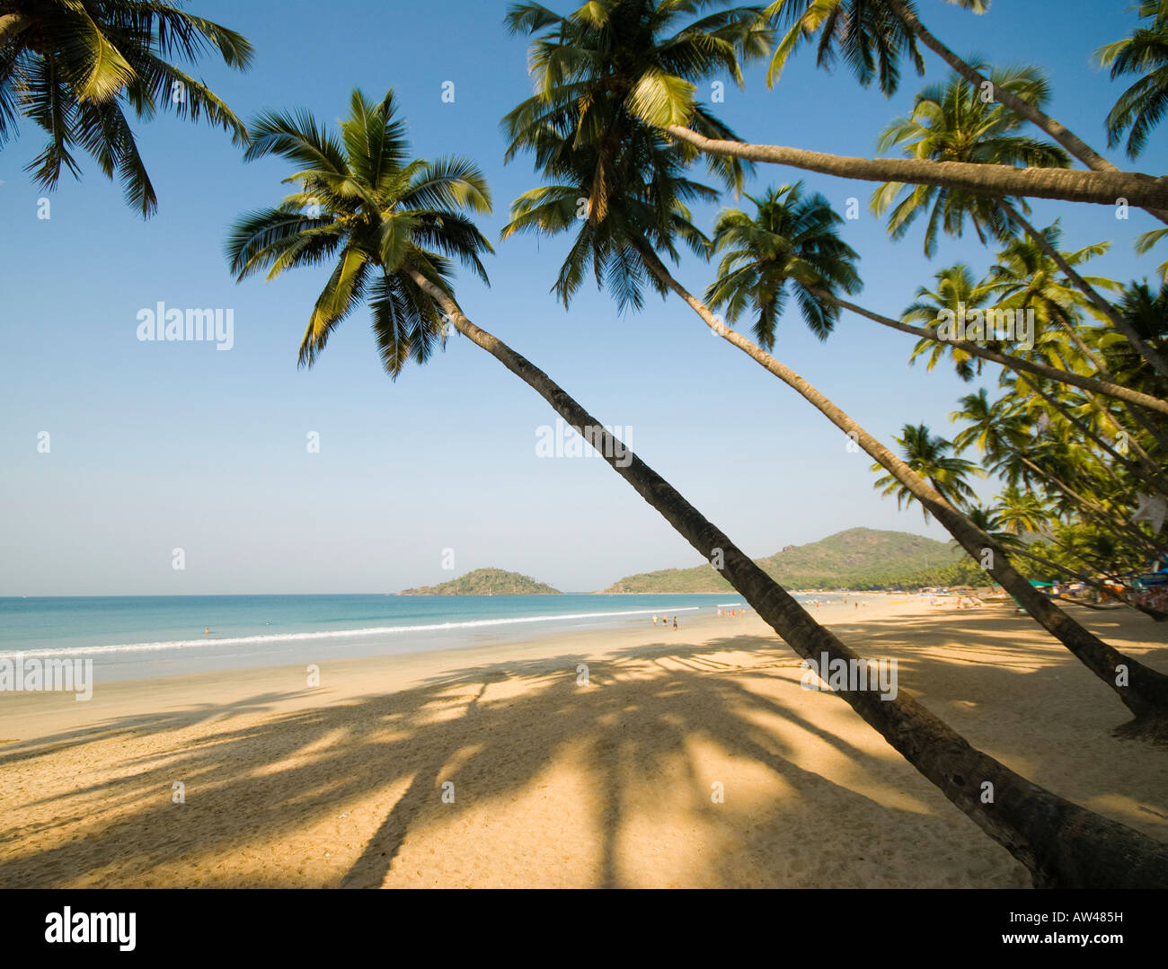 Palolem beach in Goa in India del Sud Foto Stock