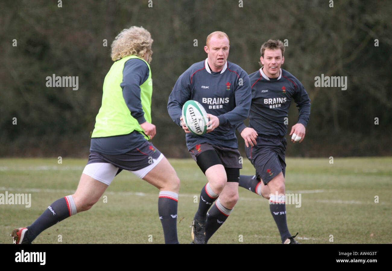 Welsh Rugby Allenamento Hensol Vale of Glamorgan South Wales GB UK 2008 Foto Stock