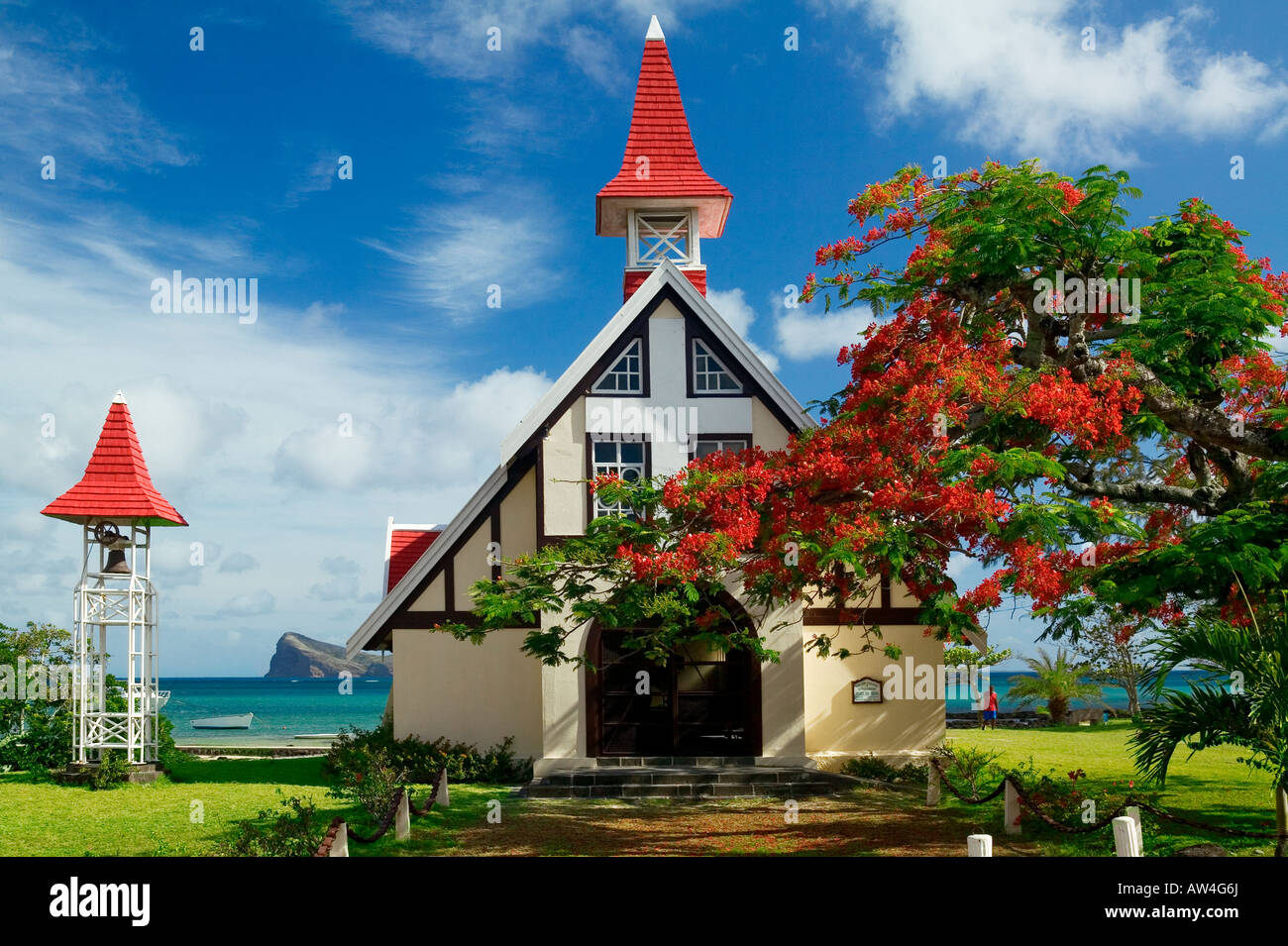 Chiesa - Cap Malheureux - Isola Maurizio Foto Stock