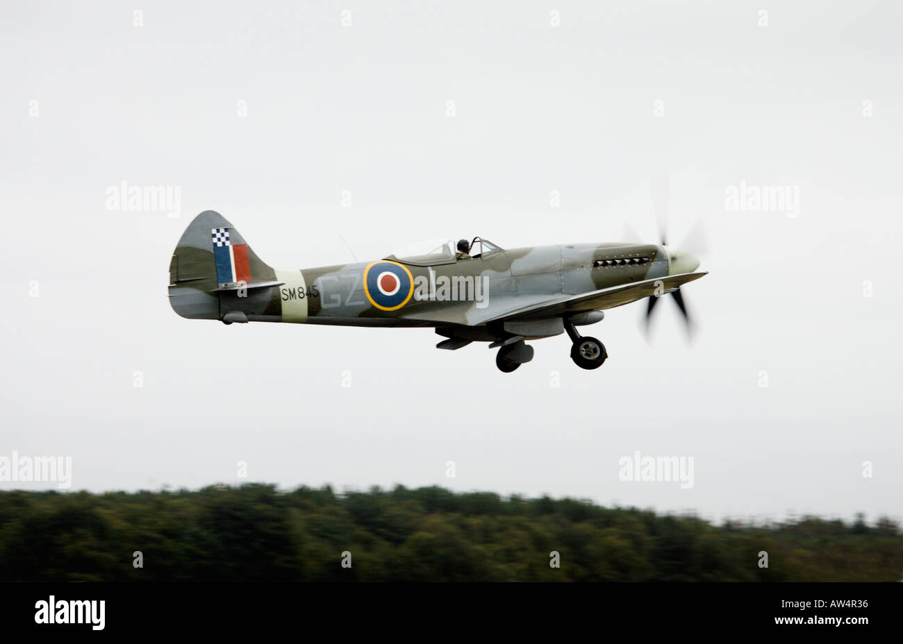 Spitfire a Leuchars Airshow di Settembre 2005 Foto Stock