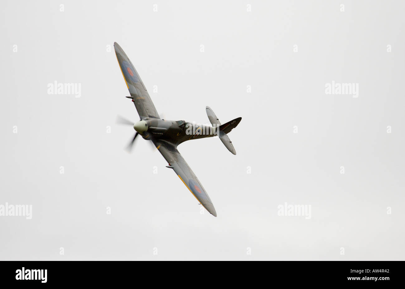 Spitfire a Leuchars Airshow di Settembre 2005 Foto Stock