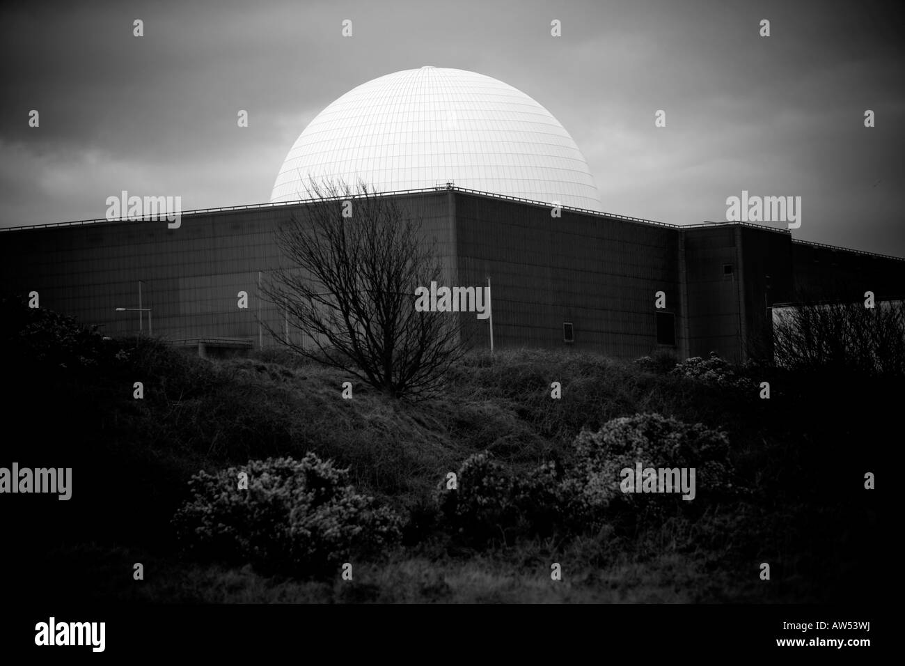 Sizewell B con cupola Centrali nucleari sulla costa di Suffolk della Gran Bretagna Foto Stock