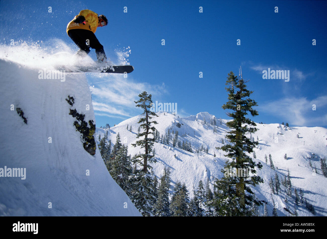 Squaw Valley Lake Tahoe Foto Stock