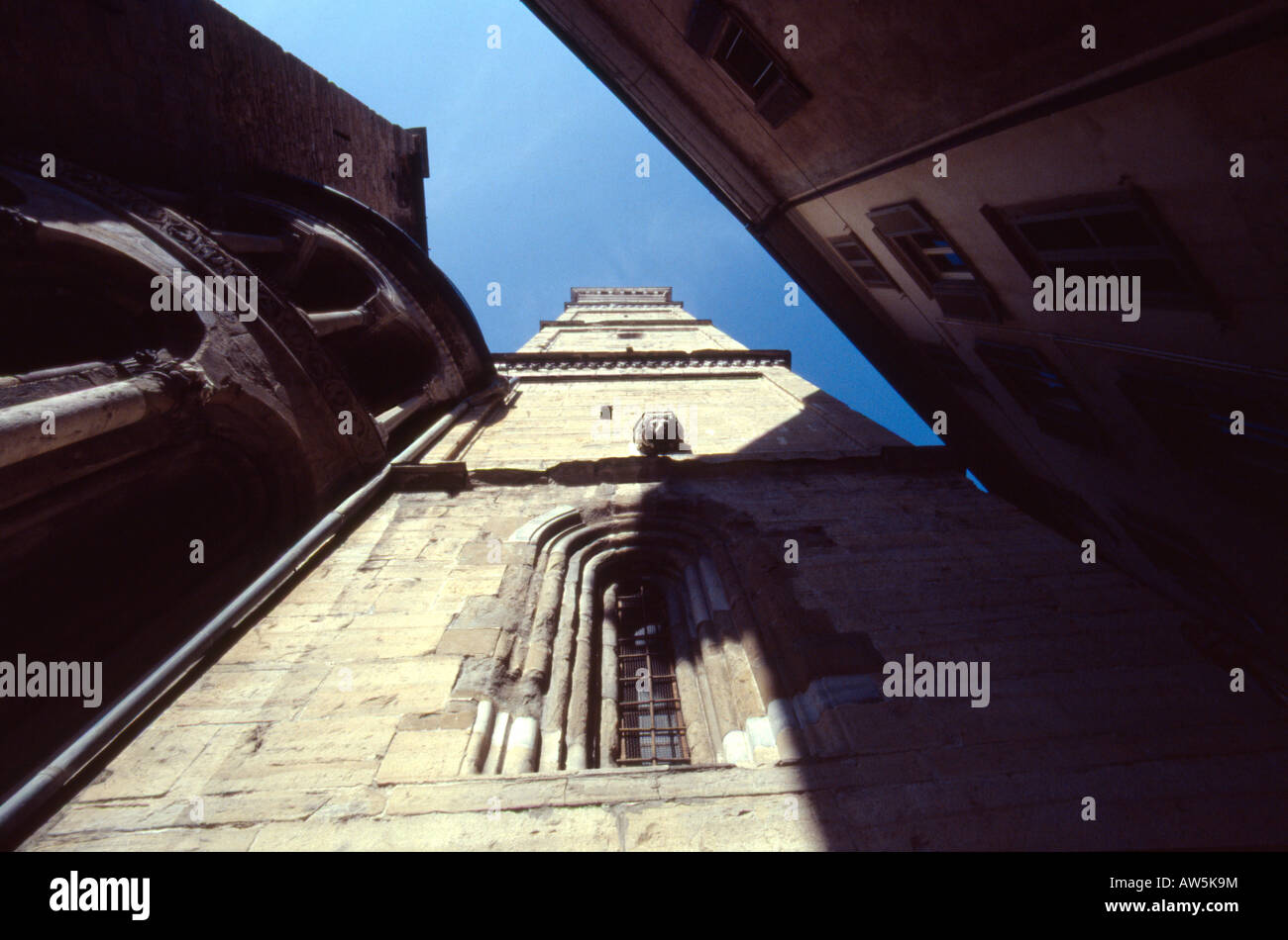 Bergamo il campanile di Santa Maria Maggiore Foto Stock