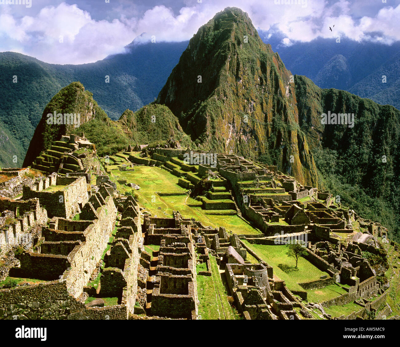 PE - Cuzco: Machu Picchu, l'antica città Inca delle Ande Foto Stock