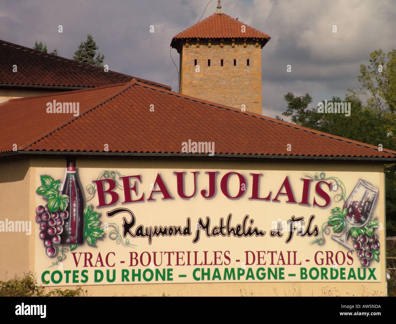 AJD46271, Francia, Chatillon, Rhone-Alpes, Europa Beaujolais Foto Stock