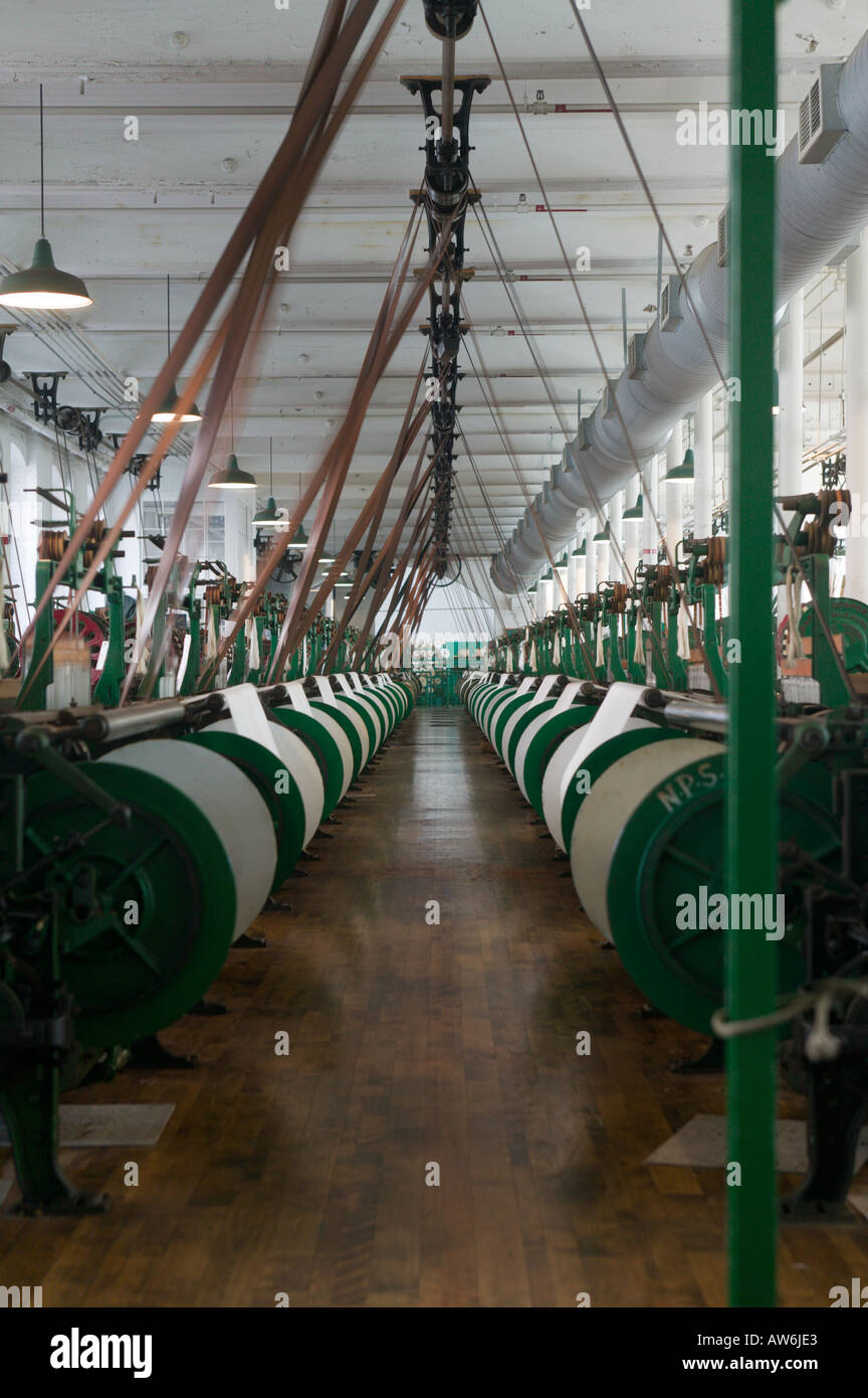 Boott Cotton Mills Parco Nazionale di rivoluzione industriale in America Lowell Massachusetts Foto Stock