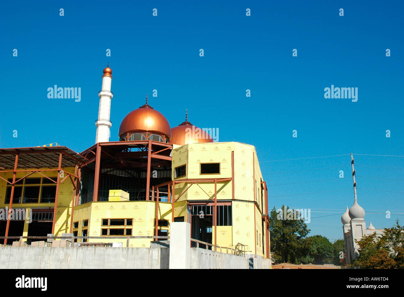 Costruire il nuovo tempio islamico nel centro di Atlanta, Georgia in 2005 Foto Stock