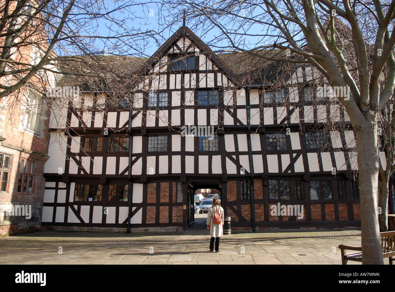 Rowleys House e Mansion a Shrewsbury Shropshire Foto Stock