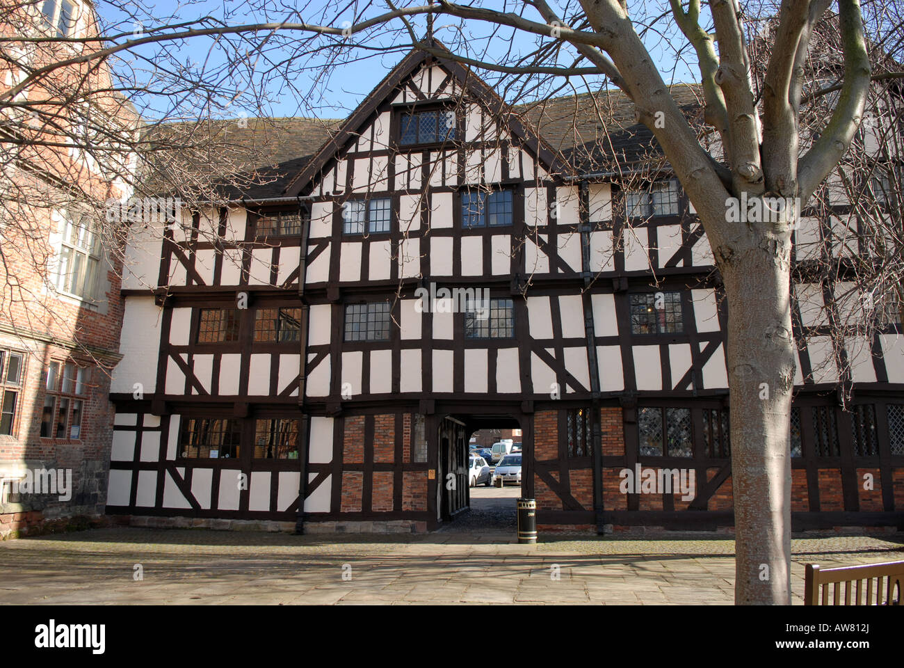 Rowley s House e Mansion a Shrewsbury Shropshire Foto Stock