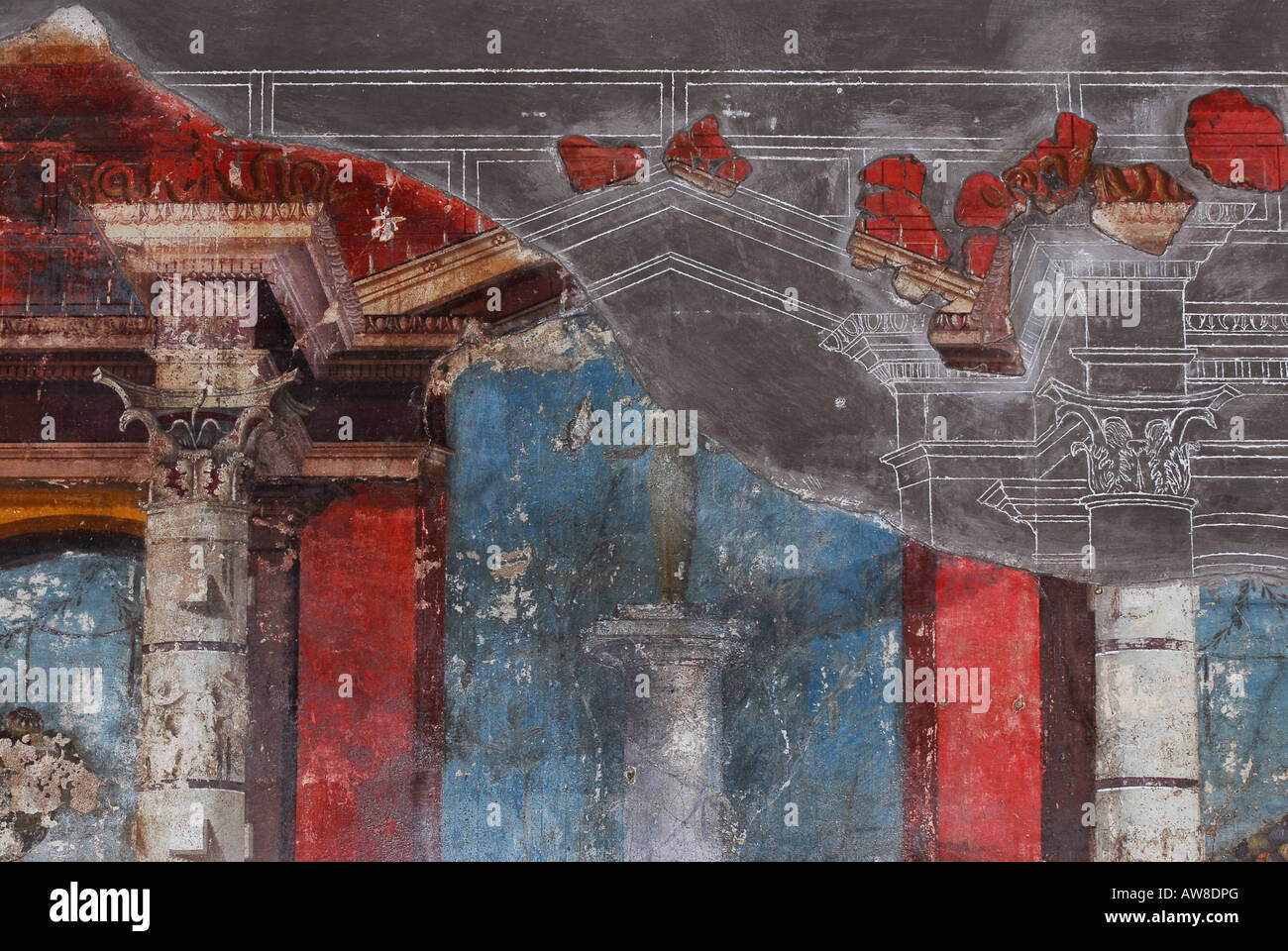 Villa di Poppea Oplontis Torre Annunziata - Campania Italia Meridionale Foto Stock