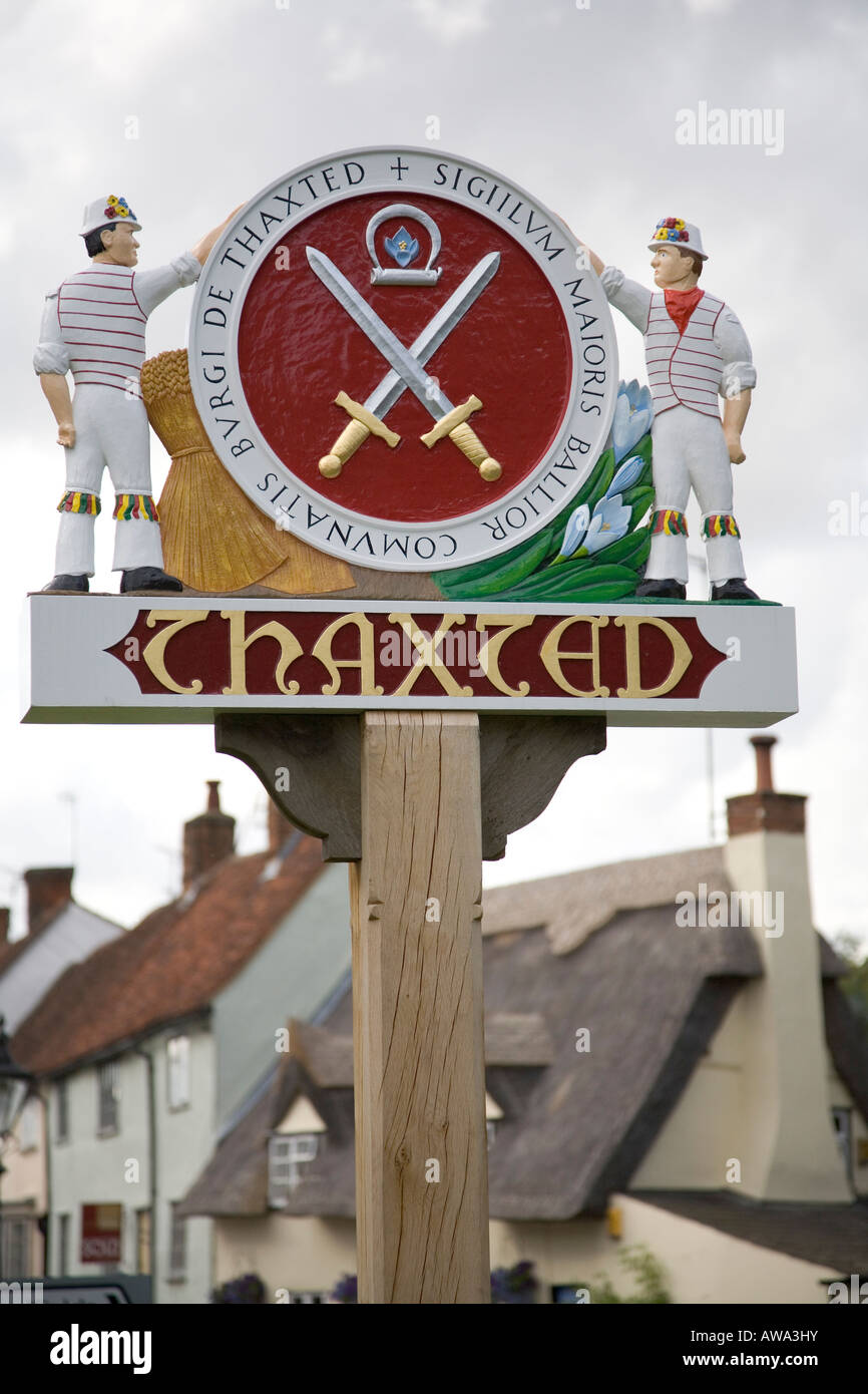 Villaggio di Thaxted in Essex, Inghilterra meridionale, Luglio 2007 Foto Stock