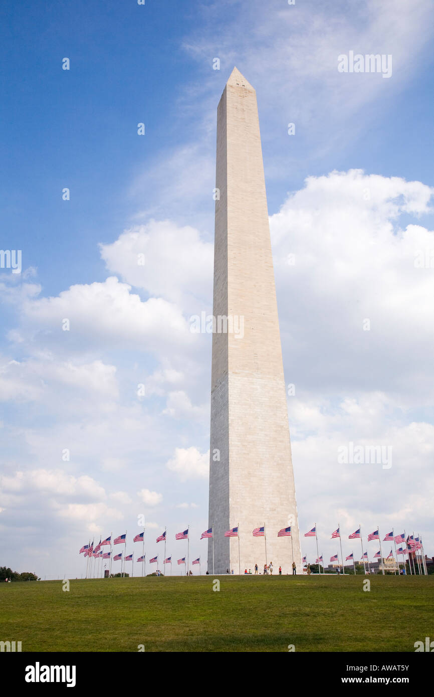 Il Monumento di Washington Washington DC USA Foto Stock