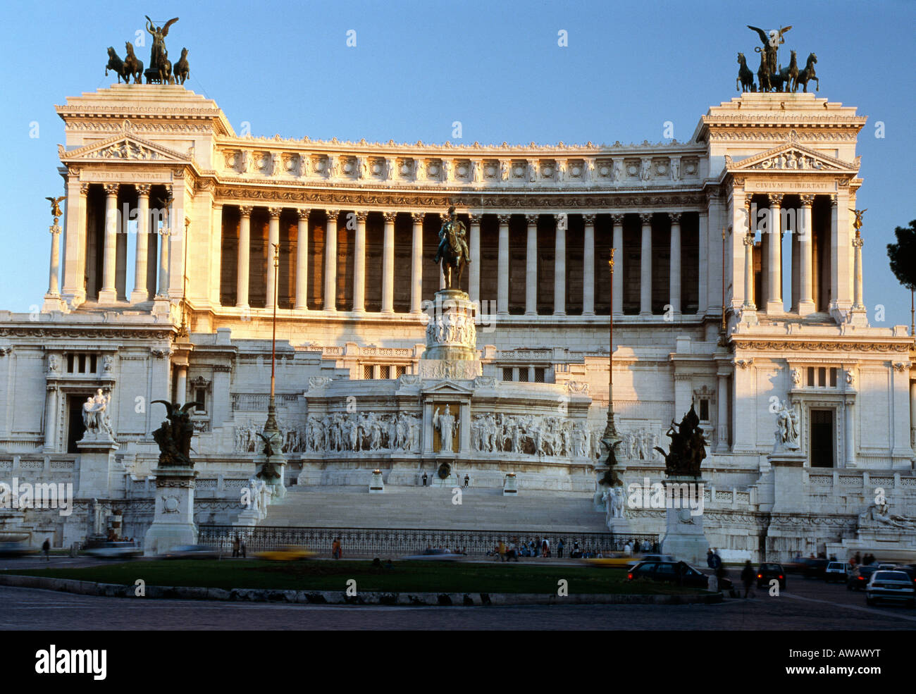 Vittorio Emanuele II monumento. 1885 -1911. Architetto: Sacconi Foto Stock