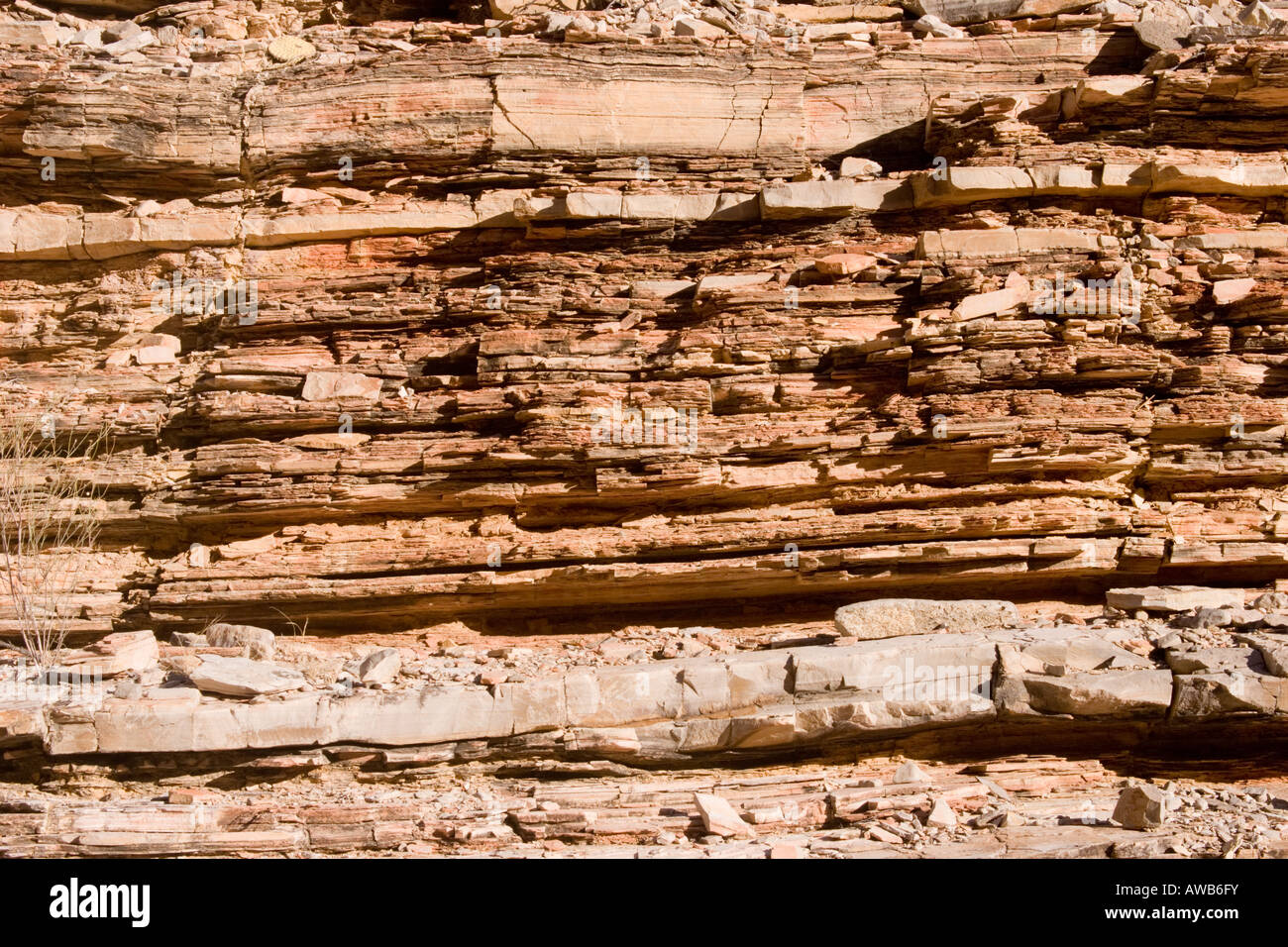 Roccia sedimentaria layer Foto Stock