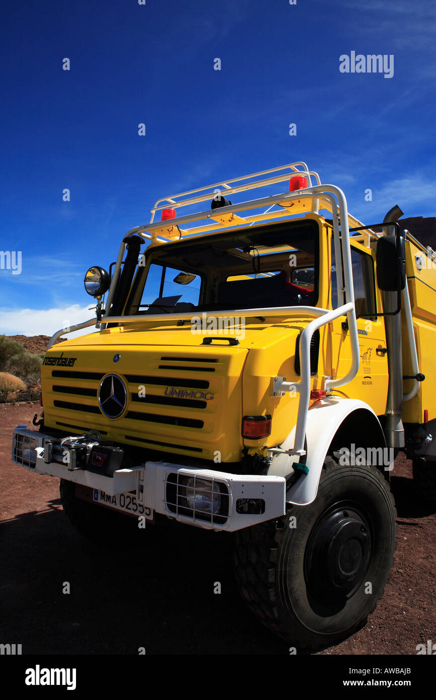 Unimog Mercedes Benz carrello Tenerife Isole Canarie Spagna Foto Stock