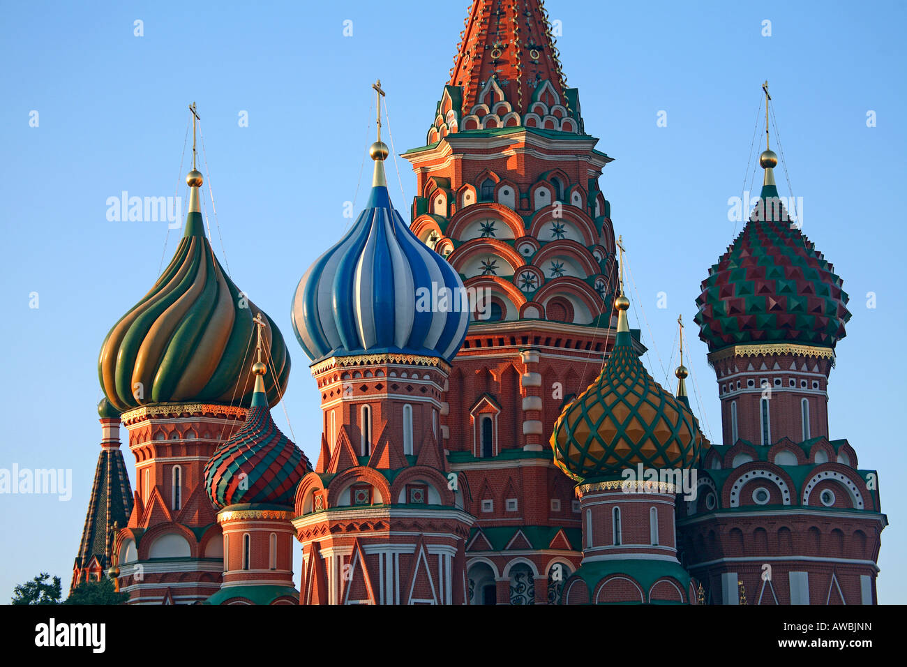 La Russia, Mosca, Piazza Rossa, St basilici cattedrale Foto Stock